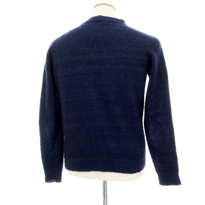 【中古】ロベルトコリーナ ROBERTO COLLINA モヘヤナイロンウール カーディガン ネイビー【サイズ46】【 状態ランクC 】【 メンズ 】
