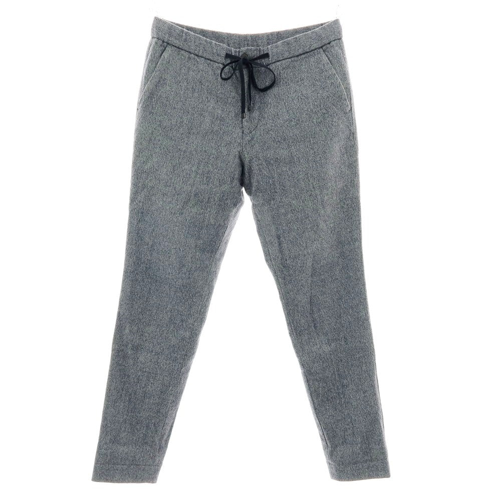 【中古】トゥモローランド TOMORROWLAND ストレッチ ウールナイロン イージーパンツ ネイビーxホワイト【 M 】【 状態ランクC 】【 メンズ 】