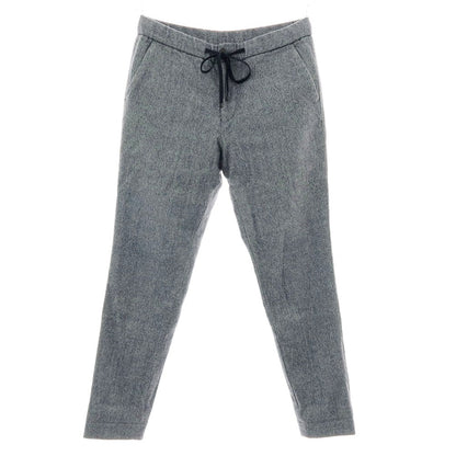 【中古】トゥモローランド TOMORROWLAND ストレッチ ウールナイロン イージーパンツ ネイビーxホワイト【 M 】【 状態ランクC 】【 メンズ 】