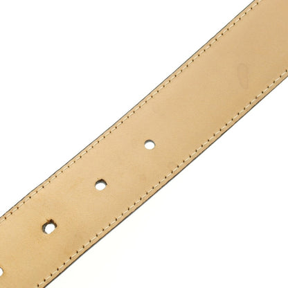 【中古】クロケットアンドジョーンズ CROCKETT&amp;JONES レザー ベルト ブラックxシルバー【 32 】【 状態ランクB 】【 メンズ 】