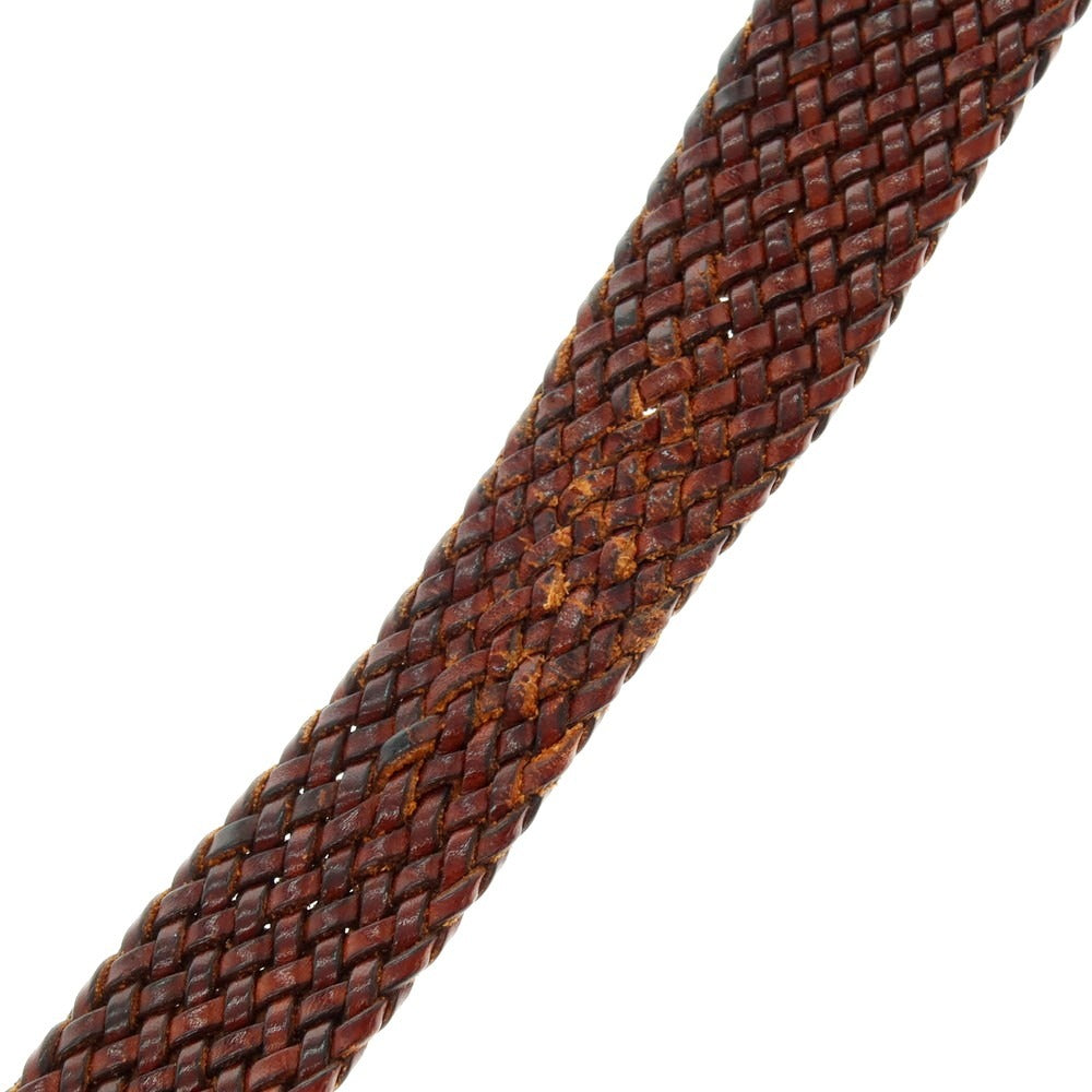 【中古】ウィリアム WILLIAM International Gallery BEAMS別注 レザー メッシュベルト ブラウンxシルバー【 34 】【 状態ランクC 】【 メンズ 】