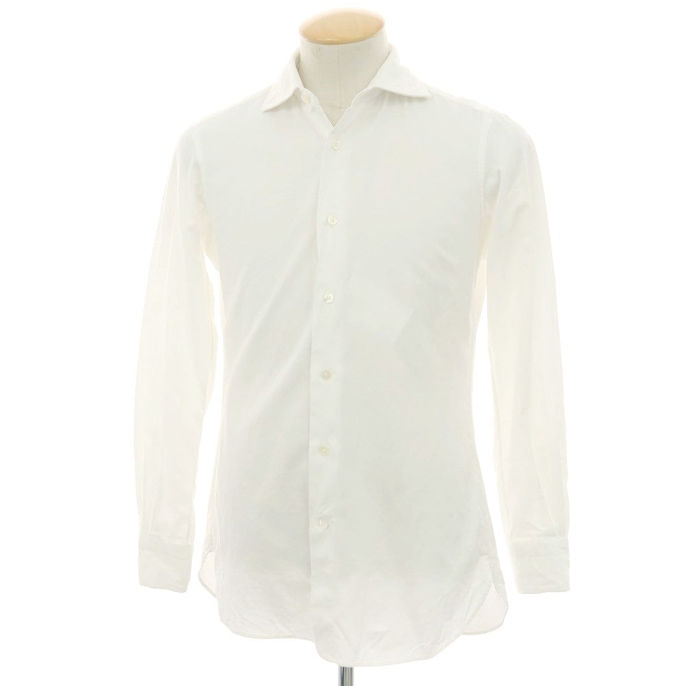 【中古】リングヂャケット RING JACKET コットン ワイドカラー ドレスシャツ ホワイト【サイズ37】【 状態ランクC 】【 メンズ 】[BPD]