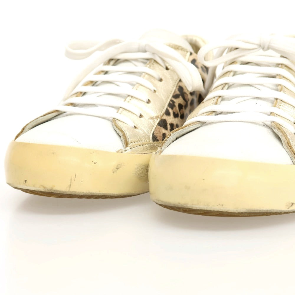 【中古】フィリップモデル PHILIPPE MODEL レオパードプリント スニーカー ベージュxブラウン【サイズ41】【 状態ランクC 】【 メンズ 】