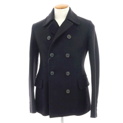 【中古】ディースクエアード DSQUARED2 ウールポリエステル ピーコート ブラック【 46 】【 状態ランクB 】【 メンズ 】