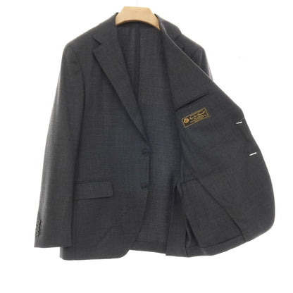 【中古】ルイジ ビアンキ マントヴァ Luigi Bianchi Mantova ウール 2つボタンスーツ グレー【サイズ50】【 状態ランクC 】【 メンズ 】