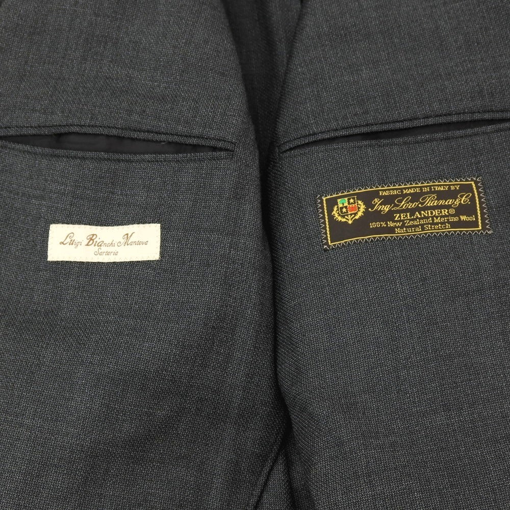 【中古】ルイジ ビアンキ マントヴァ Luigi Bianchi Mantova ウール 2つボタンスーツ グレー【サイズ50】【 状態ランクC 】【 メンズ 】