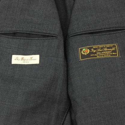 【中古】ルイジ ビアンキ マントヴァ Luigi Bianchi Mantova ウール 2つボタンスーツ グレー【サイズ50】【 状態ランクC 】【 メンズ 】
