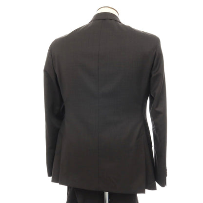 【中古】ルイジ ビアンキ マントヴァ Luigi Bianchi Mantova ウール 2つボタンスーツ アッシュブラウンxブラック【サイズ50】【 状態ランクB 】【 メンズ 】