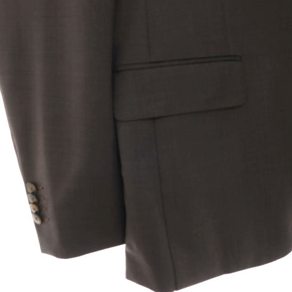 【中古】ルイジ ビアンキ マントヴァ Luigi Bianchi Mantova ウール 2つボタンスーツ アッシュブラウンxブラック【サイズ50】【 状態ランクB 】【 メンズ 】