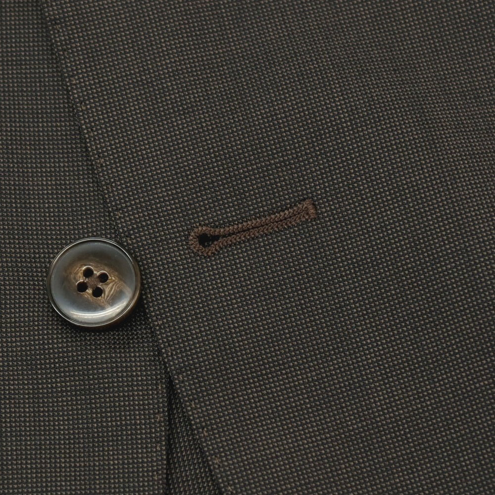 【中古】ルイジ ビアンキ マントヴァ Luigi Bianchi Mantova ウール 2つボタンスーツ アッシュブラウンxブラック【サイズ50】【 状態ランクB 】【 メンズ 】