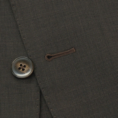 【中古】ルイジ ビアンキ マントヴァ Luigi Bianchi Mantova ウール 2つボタンスーツ アッシュブラウンxブラック【サイズ50】【 状態ランクB 】【 メンズ 】