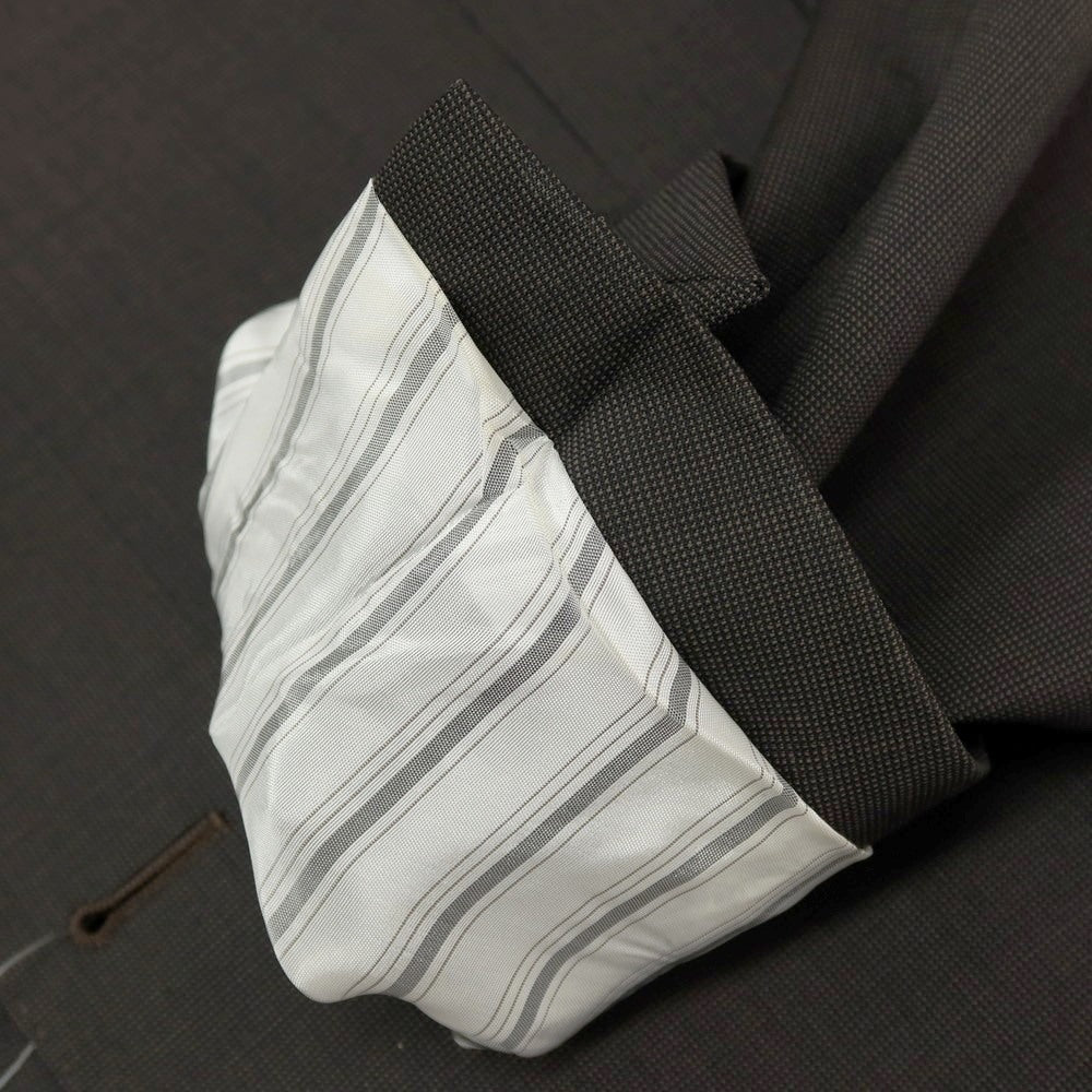 【中古】ルイジ ビアンキ マントヴァ Luigi Bianchi Mantova ウール 2つボタンスーツ アッシュブラウンxブラック【サイズ50】【 状態ランクB 】【 メンズ 】