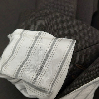 【中古】ルイジ ビアンキ マントヴァ Luigi Bianchi Mantova ウール 2つボタンスーツ アッシュブラウンxブラック【サイズ50】【 状態ランクB 】【 メンズ 】