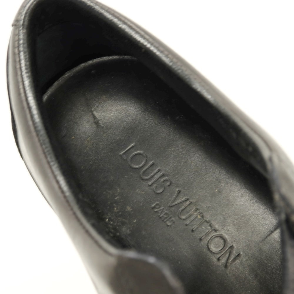 【中古】ルイ ヴィトン LOUIS VUITTON レザー スニーカー ブラック【サイズ5】【 状態ランクD 】【 メンズ 】