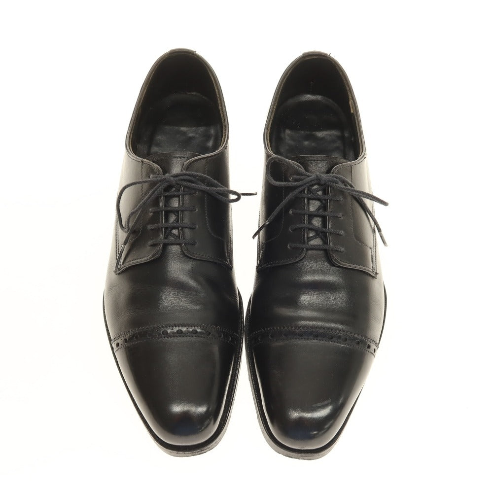 【中古】ヘンリーマックスウェル HENRY MAXWELL ストレートチップ ドレスシューズ ブラック【サイズ61/2E】【 状態ランクB 】【 メンズ 】