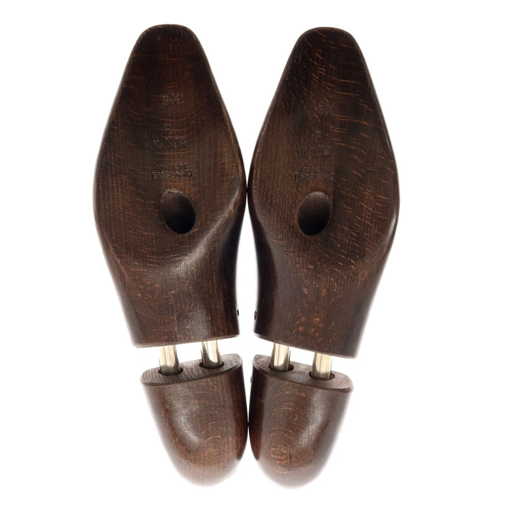【中古】ガジアーノ＆ガーリング GAZIANO &amp; GIRLING KN-14用 木製 シューツリー シューキーパー ダークブラウンxシルバー【サイズ61/2F】【 状態ランクB 】【 メンズ 】