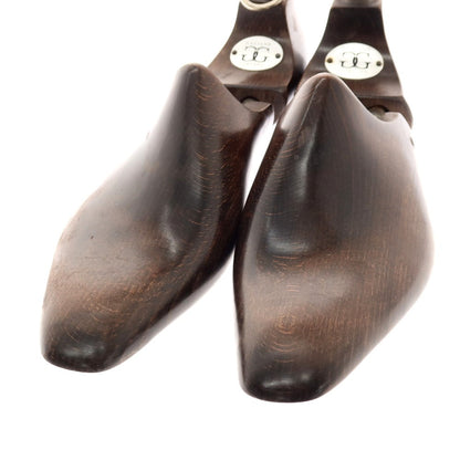 【中古】ガジアーノ＆ガーリング GAZIANO &amp; GIRLING KN-14用 木製 シューツリー シューキーパー ダークブラウンxシルバー【サイズ61/2F】【 状態ランクB 】【 メンズ 】