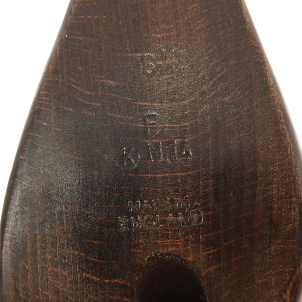 【中古】ガジアーノ＆ガーリング GAZIANO &amp; GIRLING KN-14用 木製 シューツリー シューキーパー ダークブラウンxシルバー【サイズ61/2F】【 状態ランクB 】【 メンズ 】