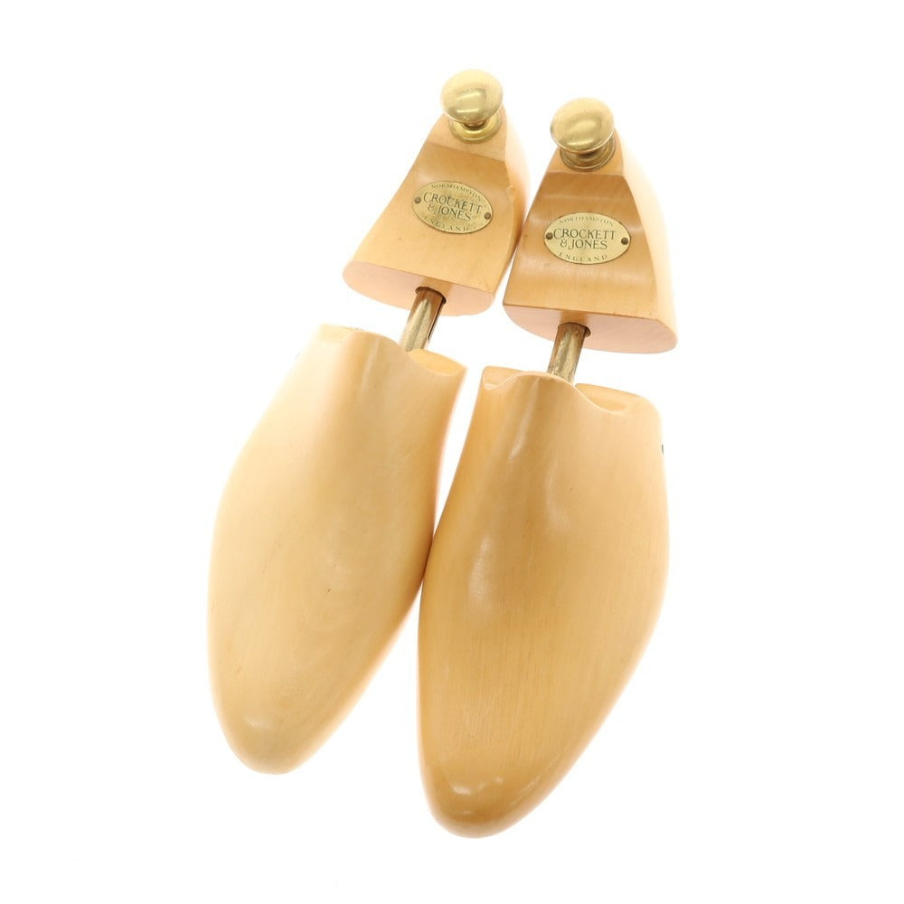 【中古】クロケットアンドジョーンズ CROCKETT&amp;JONES 631 木製 純正 シューツリー シューキーパー ベージュxゴールド【サイズ6】【 状態ランクB 】【 メンズ 】