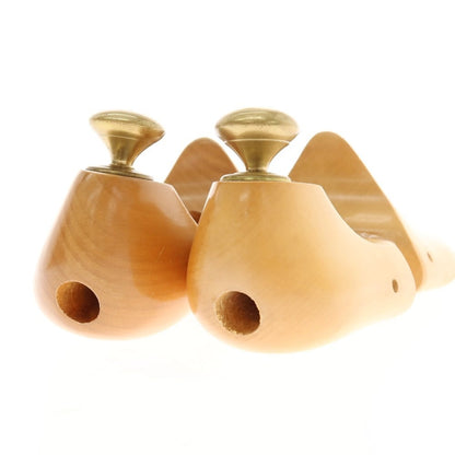 【中古】クロケットアンドジョーンズ CROCKETT&amp;JONES 631 木製 純正 シューツリー シューキーパー ベージュxゴールド【サイズ6】【 状態ランクB 】【 メンズ 】