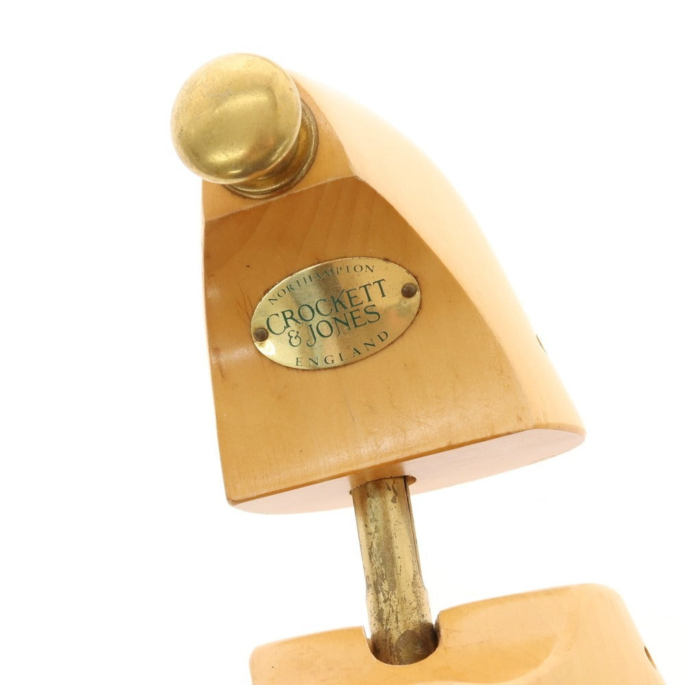 【中古】クロケットアンドジョーンズ CROCKETT&amp;JONES 631 木製 純正 シューツリー シューキーパー ベージュxゴールド【サイズ6】【 状態ランクB 】【 メンズ 】