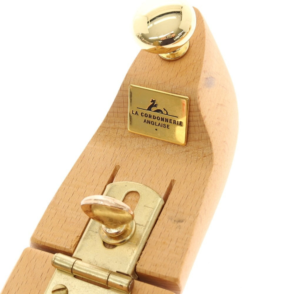 【中古】コルドヌリアングレーズ LA CORDONNERIE ANGLAISE 木製 シューツリー シューキーパー ベージュxゴールド【サイズ39】【 状態ランクB 】【 メンズ 】