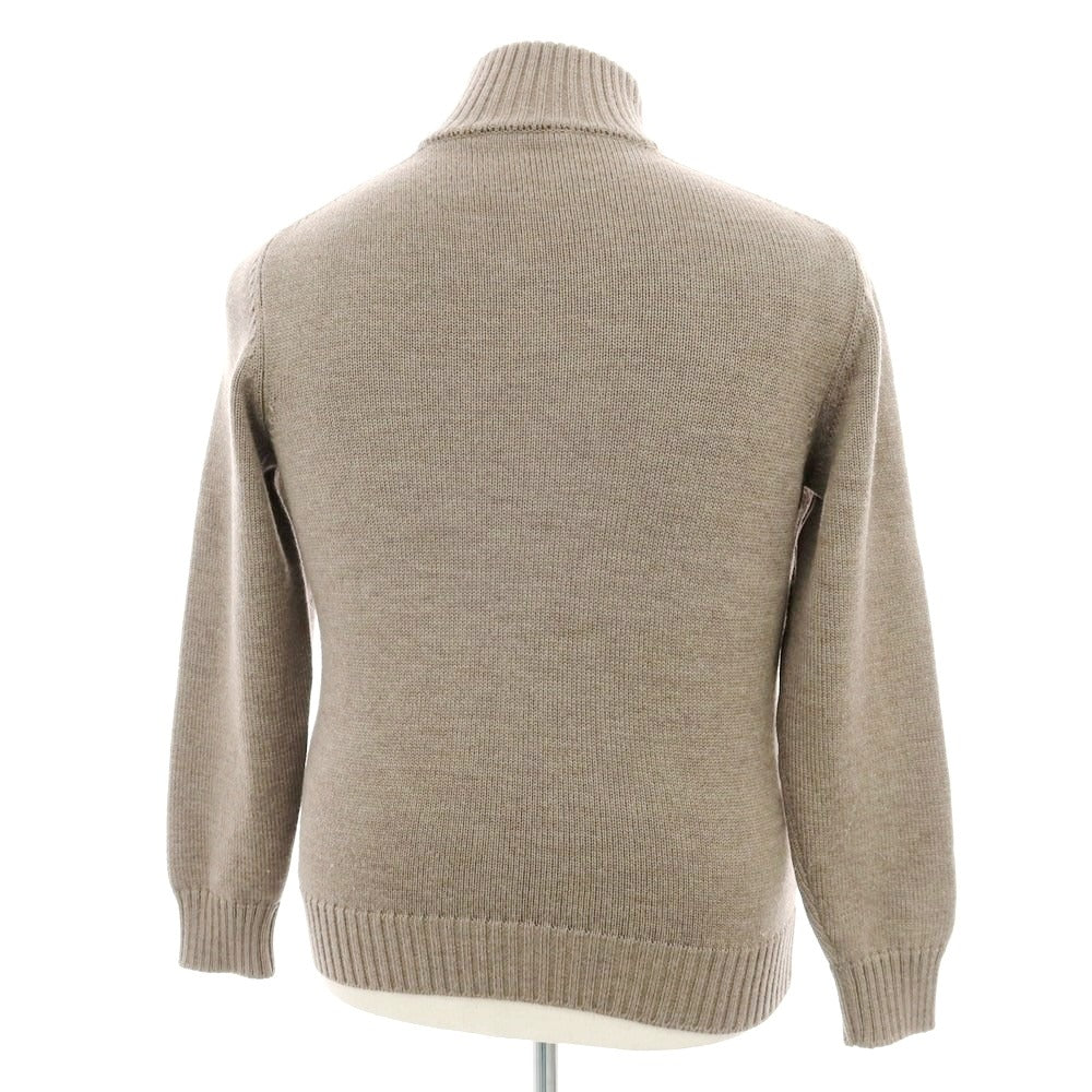 【中古】ザノーネ ZANONE CHIOTO ミドルゲージウール カーディガン ダークベージュ【 50 】【 状態ランクB 】【 メンズ 】