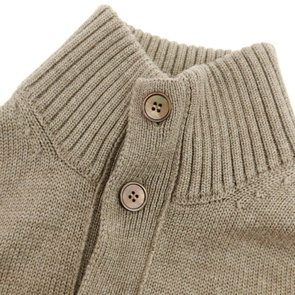 【中古】ザノーネ ZANONE CHIOTO ミドルゲージウール カーディガン ダークベージュ【 50 】【 状態ランクB 】【 メンズ 】