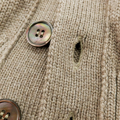 【中古】ザノーネ ZANONE CHIOTO ミドルゲージウール カーディガン ダークベージュ【 50 】【 状態ランクB 】【 メンズ 】