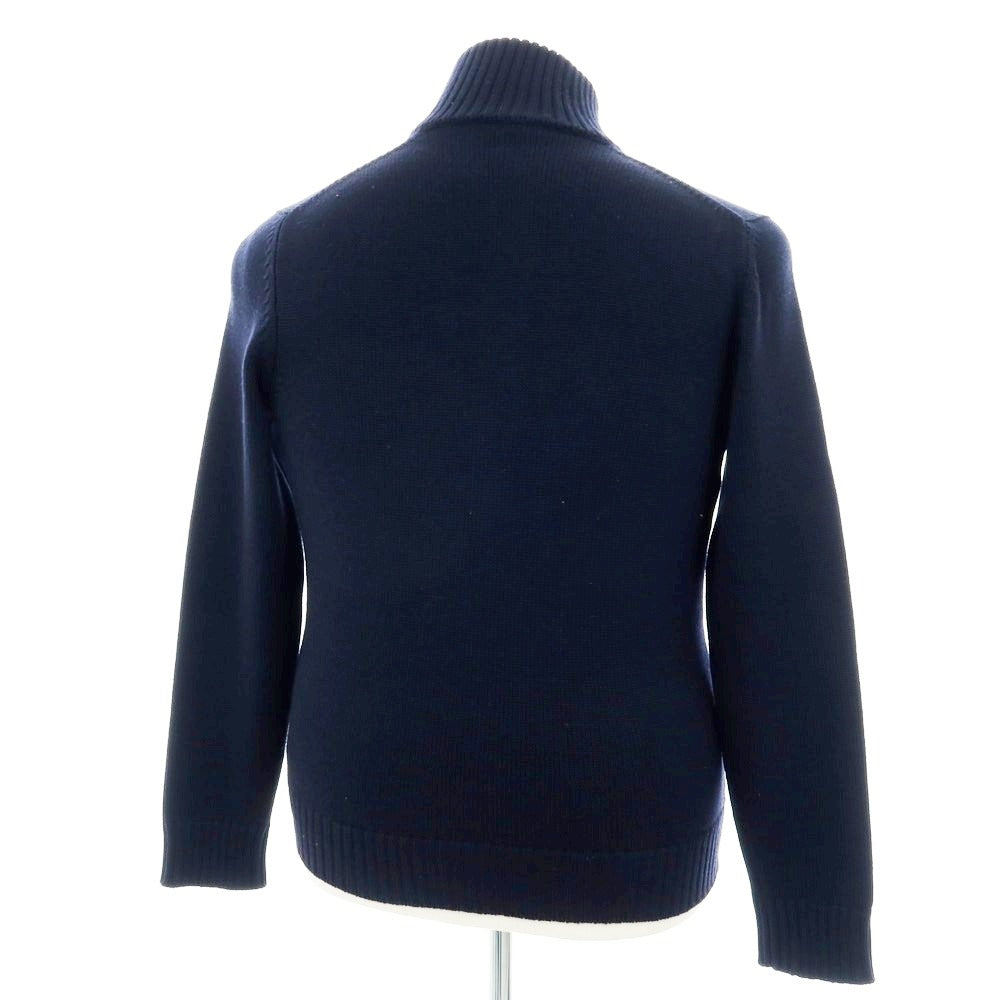 【中古】ザノーネ ZANONE CHIOTO ミドルゲージウール カーディガン ネイビー【 50 】【 状態ランクB 】【 メンズ 】