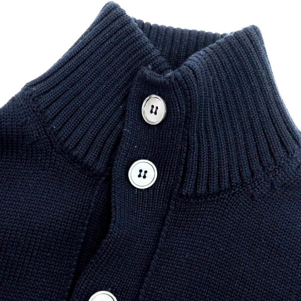 【中古】ザノーネ ZANONE CHIOTO ミドルゲージウール カーディガン ネイビー【 50 】【 状態ランクB 】【 メンズ 】