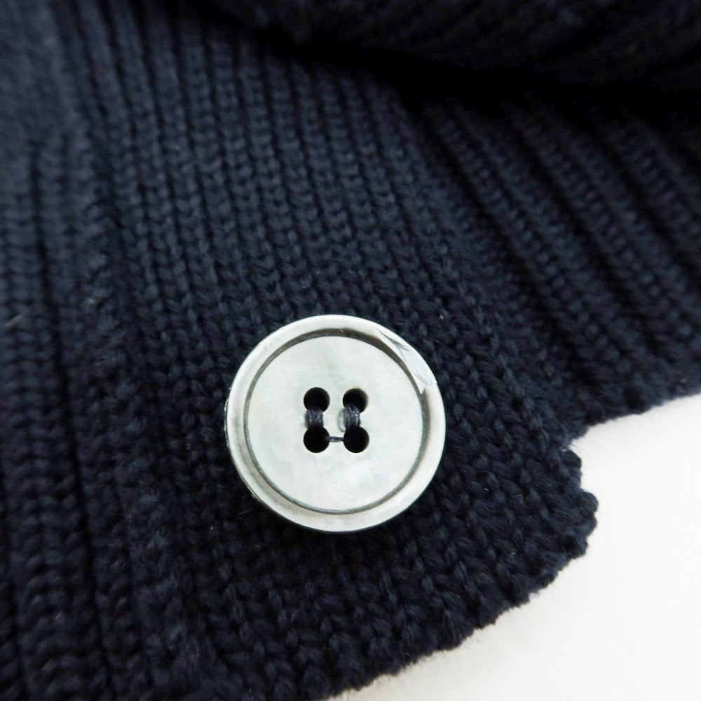 【中古】ザノーネ ZANONE CHIOTO ミドルゲージウール カーディガン ネイビー【 50 】【 状態ランクB 】【 メンズ 】