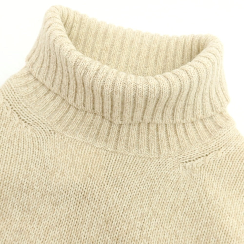 【中古】クルチアーニ CRUCIANI ミドルゲージカシミヤ タートルネックニット ベージュ【 48 】【 状態ランクC 】【 メンズ 】