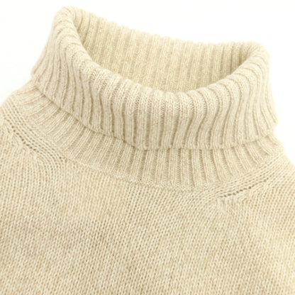 【中古】クルチアーニ CRUCIANI ミドルゲージカシミヤ タートルネックニット ベージュ【 48 】【 状態ランクC 】【 メンズ 】