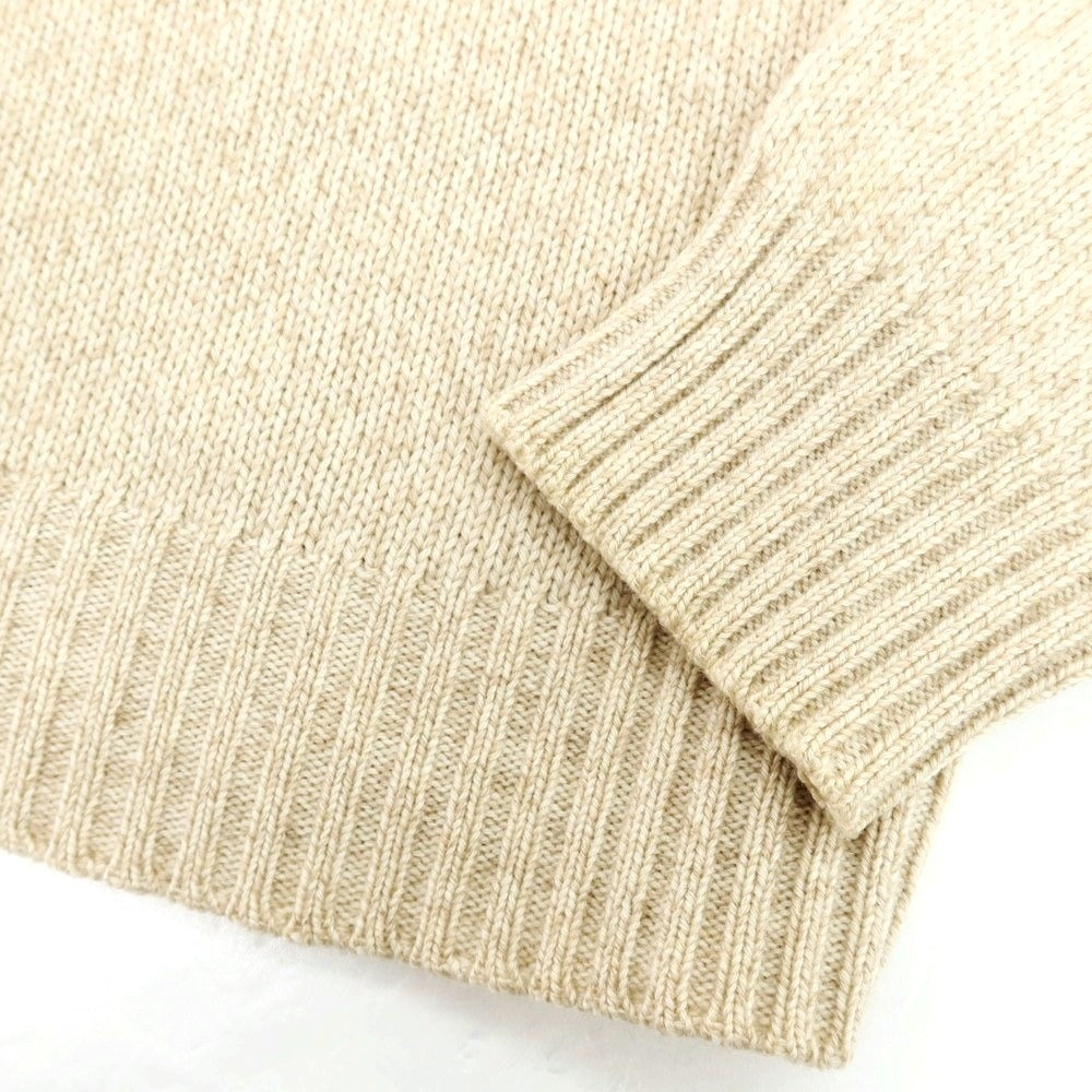 【中古】クルチアーニ CRUCIANI ミドルゲージカシミヤ タートルネックニット ベージュ【 48 】【 状態ランクC 】【 メンズ 】