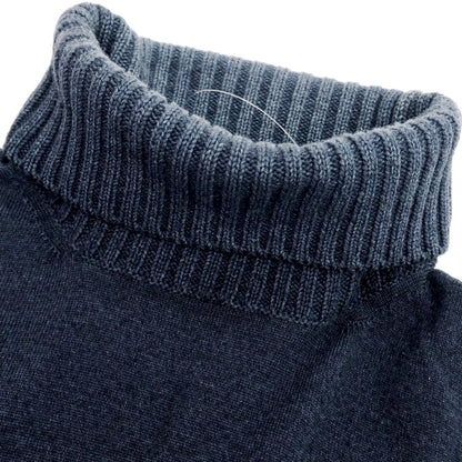 【中古】クルチアーニ CRUCIANI ウール タートルネックニット ネイビー【 50 】【 状態ランクD 】【 メンズ 】