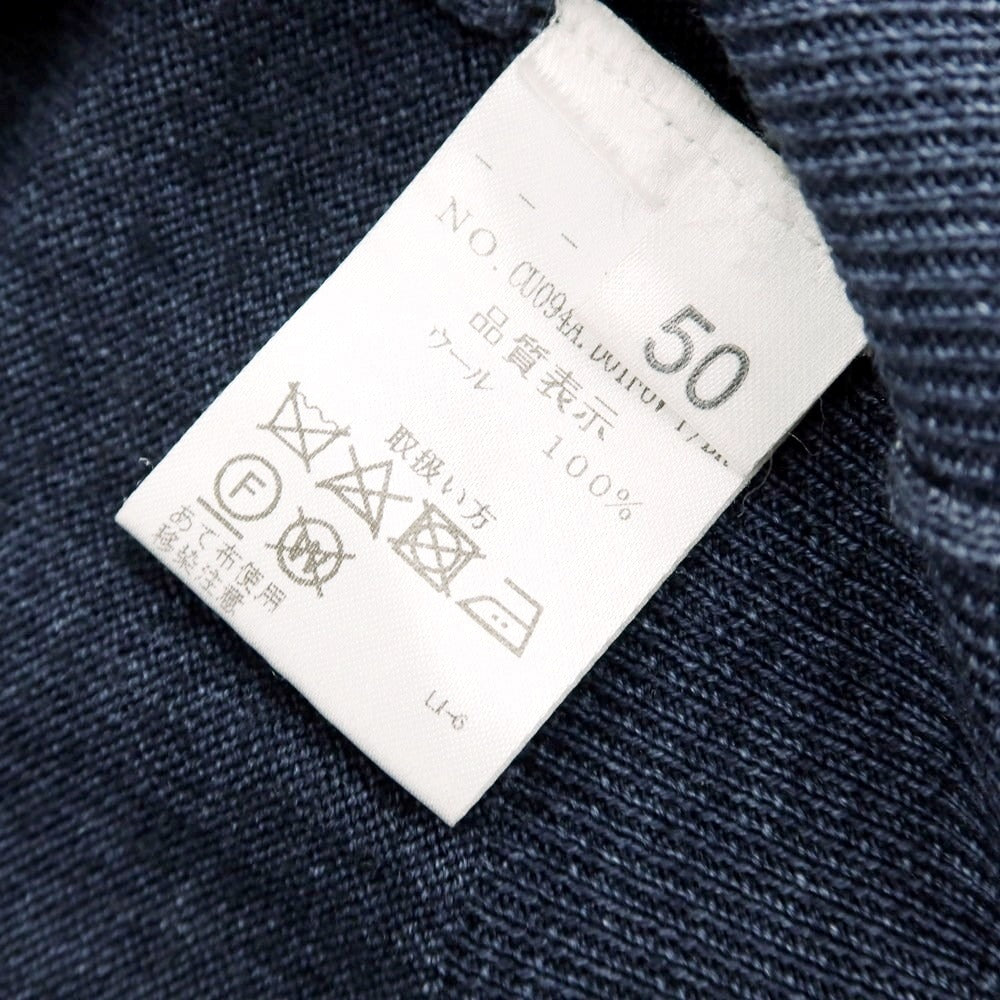 【中古】クルチアーニ CRUCIANI ウール タートルネックニット ネイビー【 50 】【 状態ランクD 】【 メンズ 】