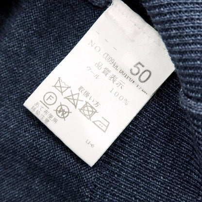 【中古】クルチアーニ CRUCIANI ウール タートルネックニット ネイビー【 50 】【 状態ランクD 】【 メンズ 】