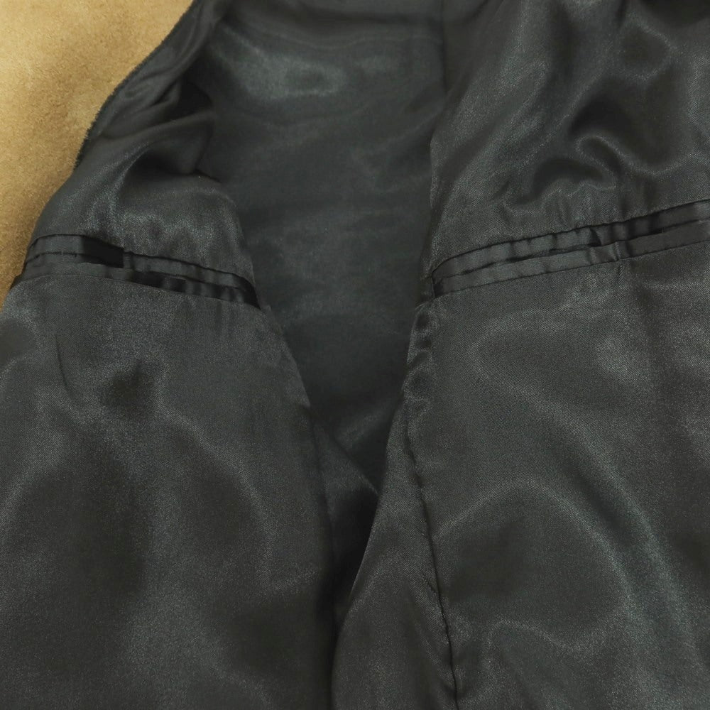 【中古】ビューティアンドユースユナイテッドアローズ BEAUTY&amp;YOUTH UNITED ARROWS ゴート スエード レザー シングルライダースジャケット キャメル【 S 】【 状態ランクC 】【 メンズ 】