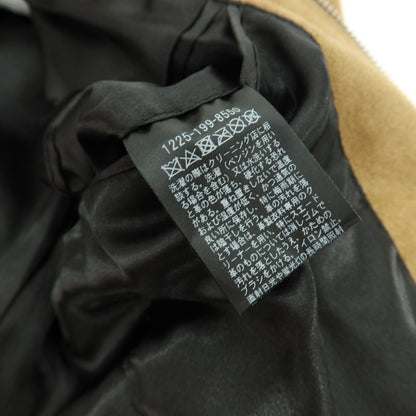 【中古】ビューティアンドユースユナイテッドアローズ BEAUTY&amp;YOUTH UNITED ARROWS ゴート スエード レザー シングルライダースジャケット キャメル【 S 】【 状態ランクC 】【 メンズ 】
