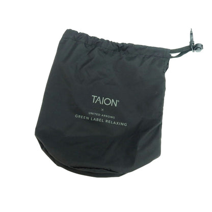 【中古】タイオン TAION GLR別注 リバーシブル パッカブル ナイロン ダウンジャケット ブラック【 S 】【 状態ランクC 】【 メンズ 】