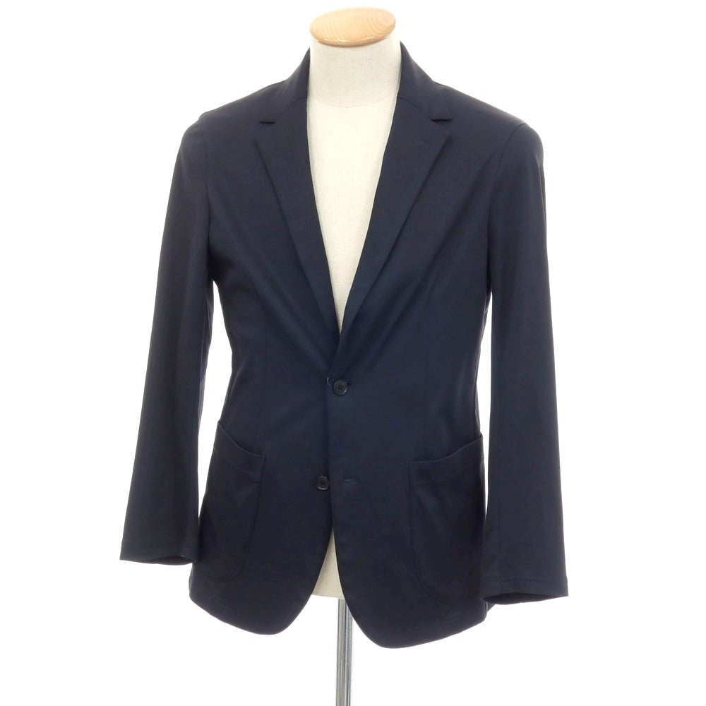 【中古】ユナイテッドアローズ UNITED ARROWS コットンポリエステル ジャージー 2B カジュアルジャケット ネイビー【 S 】【 状態ランクB 】【 メンズ 】[APD]