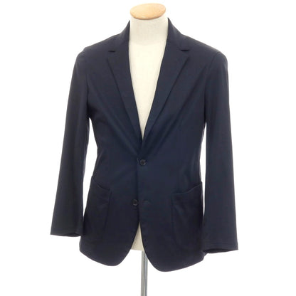 【中古】ユナイテッドアローズ UNITED ARROWS コットンポリエステル ジャージー 2B カジュアルジャケット ネイビー【 S 】【 状態ランクB 】【 メンズ 】[APD]