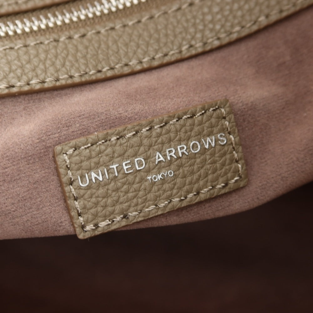 【中古】ユナイテッドアローズ UNITED ARROWS 合成皮革系 トートバッグ トープ【 状態ランクB 】【 メンズ 】