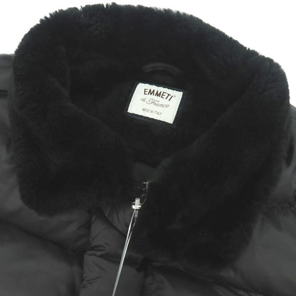 【中古】エンメティ EMMETI ムートン ナイロン ダウンジャケット ブラック【 48 】【 状態ランクB 】【 メンズ 】