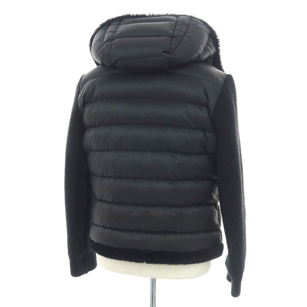 【中古】エンメティ EMMETI ムートン ナイロン ダウンジャケット ブラック【 48 】【 状態ランクB 】【 メンズ 】