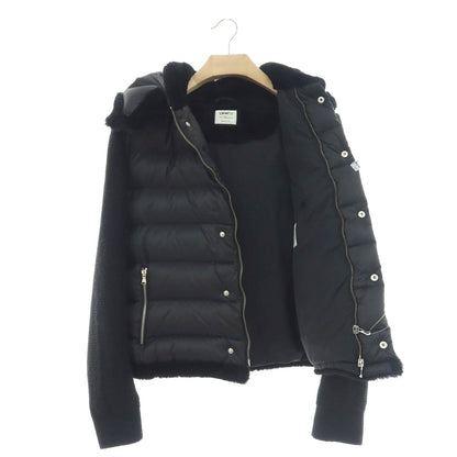 【中古】エンメティ EMMETI ムートン ナイロン ダウンジャケット ブラック【 48 】【 状態ランクB 】【 メンズ 】