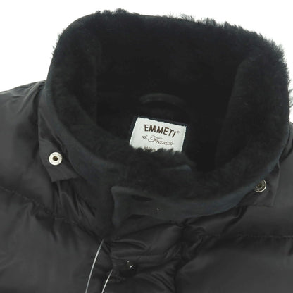 【中古】エンメティ EMMETI ムートン ナイロン ダウンジャケット ブラック【 48 】【 状態ランクB 】【 メンズ 】