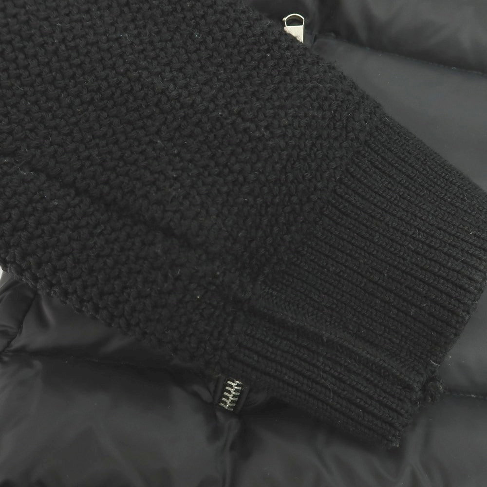 【中古】エンメティ EMMETI ムートン ナイロン ダウンジャケット ブラック【 48 】【 状態ランクB 】【 メンズ 】