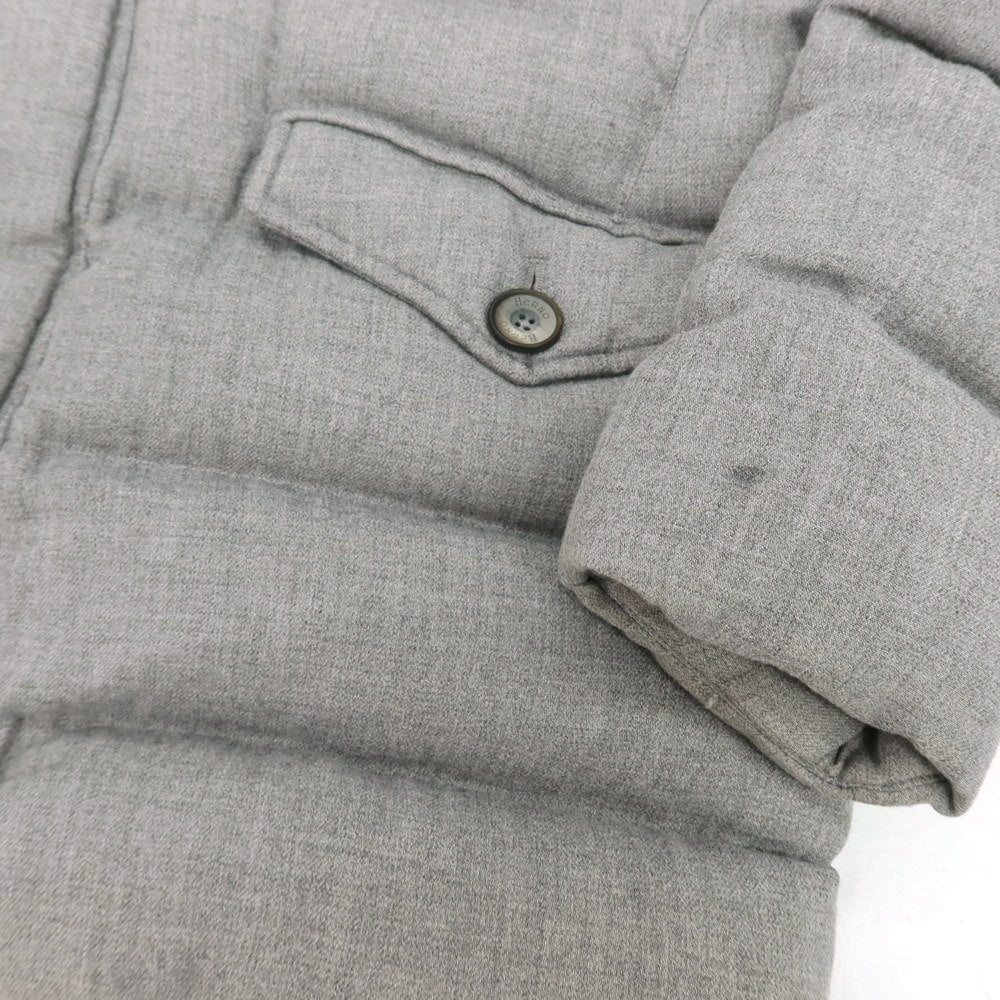 【中古】ヘルノ Herno レーヨンウール フーデッド ダウンジャケット グレー【 50 】【 状態ランクB 】【 メンズ 】